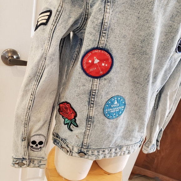 Jean jacket ASOS size Small Long - Picture 7 of 13